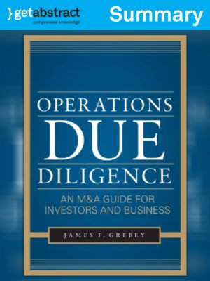 cover image of Operations Due Diligence (Summary)